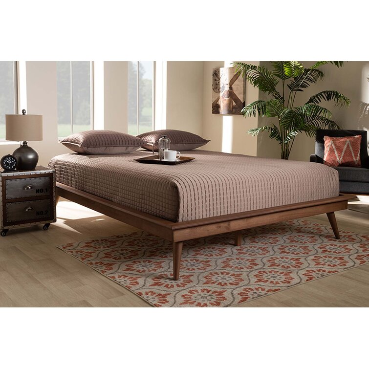 Wayfair mid century modern deals bed frame